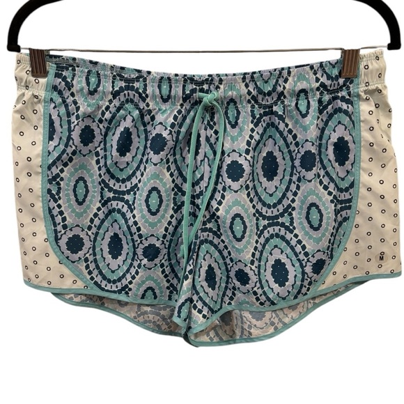 Aerie Athletic Drawstring Shorts Woman’s Size Medium Geometric Pattern - Picture 1 of 8